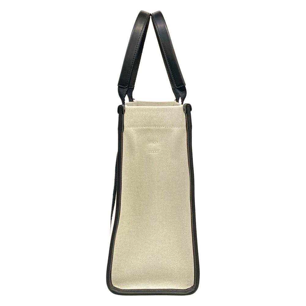 Balenciaga Hardware Tote Bag Tote Bag 671400 Cream Black Canvas Leather - Picture 2 of 13